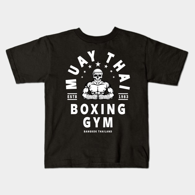 MUAY THAI TSHIRT, THAI BOXING T SHIRT, MMA SHIRT Kids T-Shirt by Tshirt Samurai
